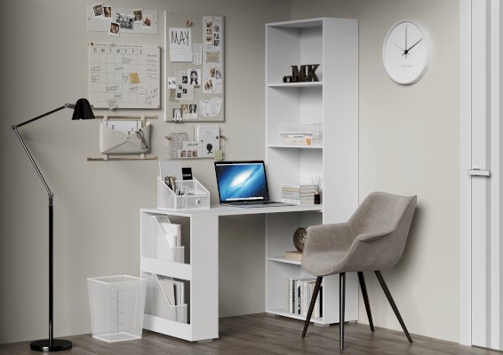 Комплект письменный стол и стеллаж Эва СП-002/СЖ-003 (Стиль)